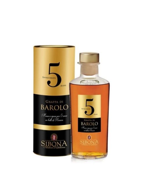 Sibona Grappa Riserva Barolo 5 Anni 0,5 L / 500 ml 44%